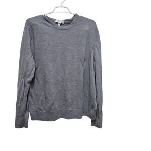 Banana Republic 100% Merino Wool Crewneck Sweater Gray XL